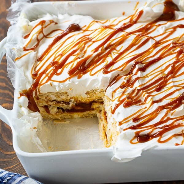 Caramel Ritz Cracker Icebox Dessert