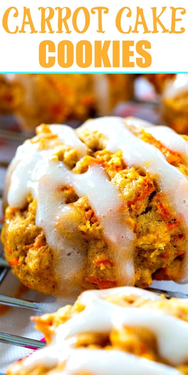 Chewy Carrot Cake Cookies