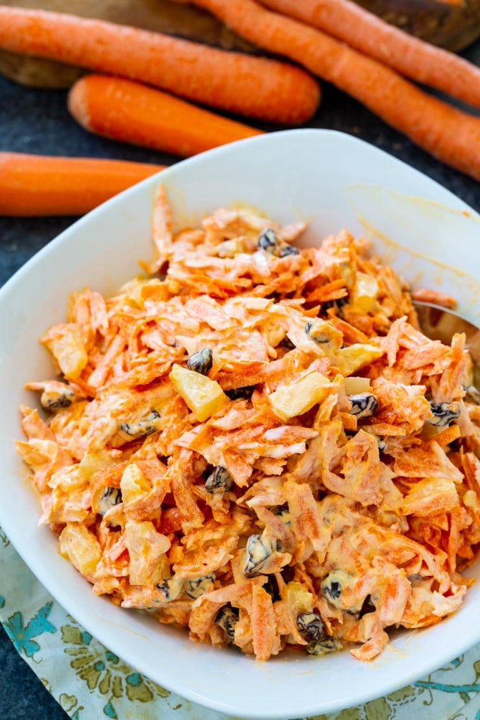Carrot Raisin Salad - Spicy Southern Kitchen