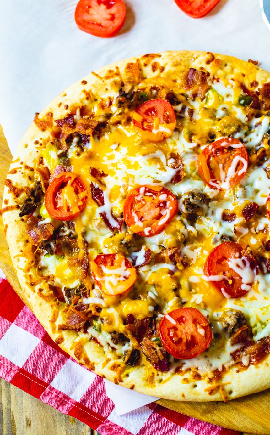 Cheeseburger Pizza Spicy Southern Kitchen