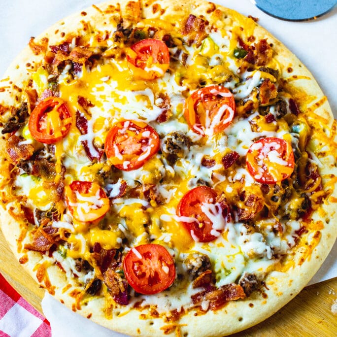 Cheeseburger Pizza Spicy Southern Kitchen