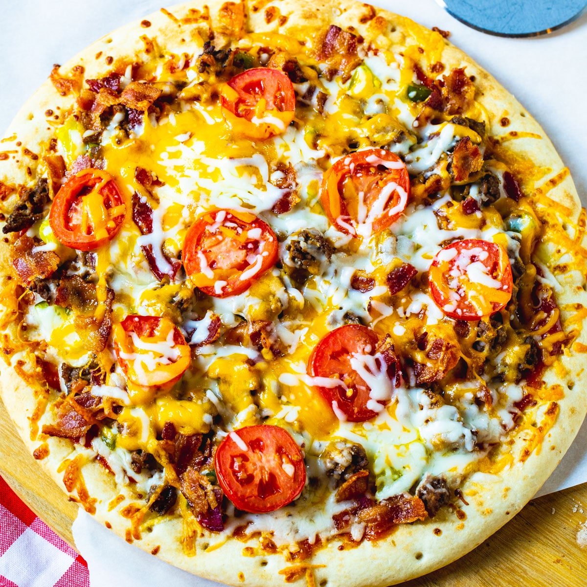 Double Cheeseburger Pizza