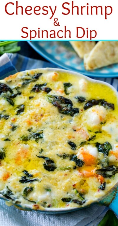 Cheesy Shrimp and Spinach Dip - Spicy Southern Kitchen