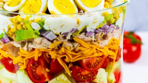 Chicken Bacon Ranch Layer Salad Chicken Bacon Ranch Layer Salad