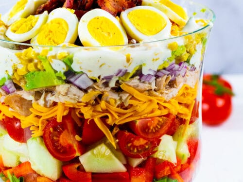 Chicken Bacon Ranch Layer Salad Chicken Bacon Ranch Layer Salad