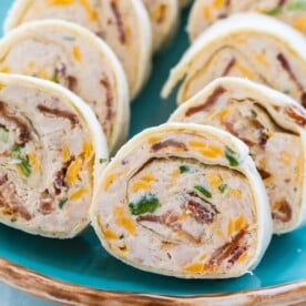 Chicken, Bacon and Cheddar Pinwheels - Spicy Southern Kitchen