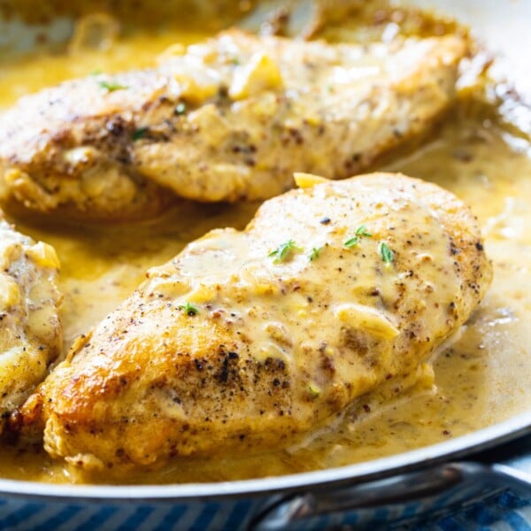 Chicken with Creole Mustard Cream Sauce - Spicy Southern Kitchen