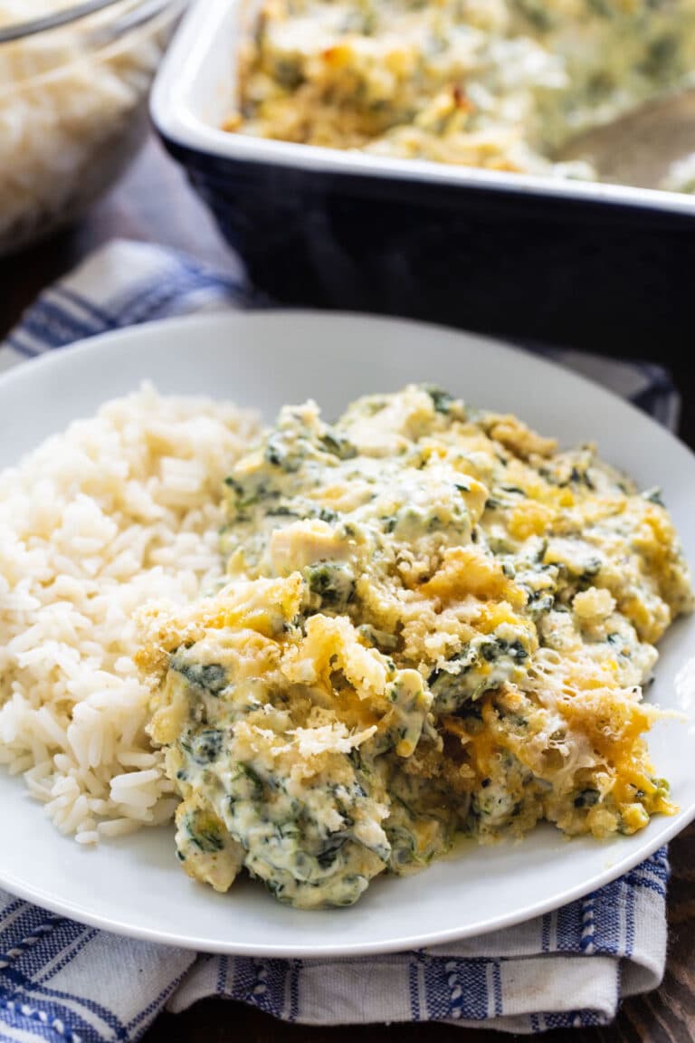 Chicken Florentine Casserole Spicy Southern Kitchen