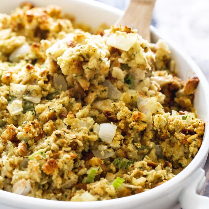 So Easy Chicken Stuffing Casserole - Spicy Southern Kitchen