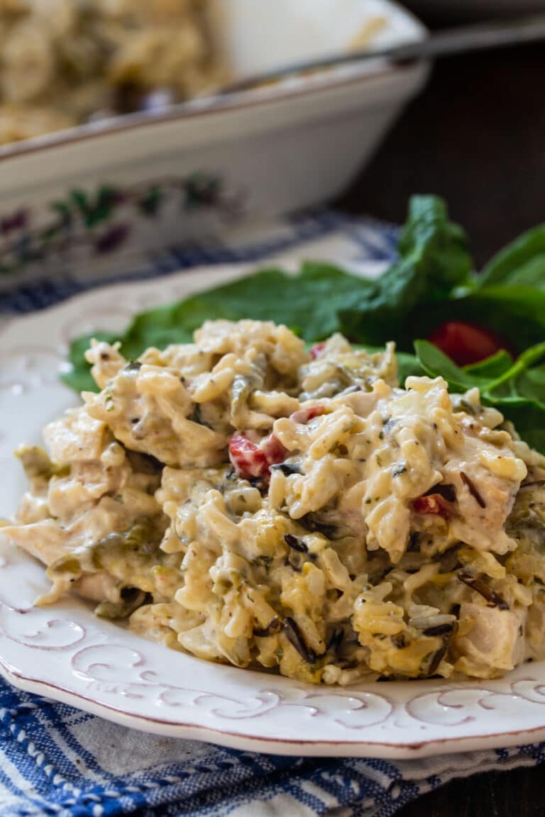 Chicken Wild Rice Casserole with Green Beans Spicy Southern Kitchen