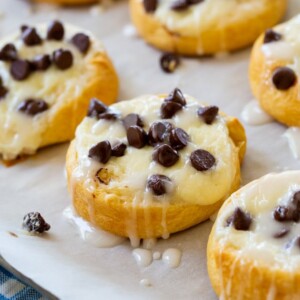 Chocolate Cream Cheese Danishes