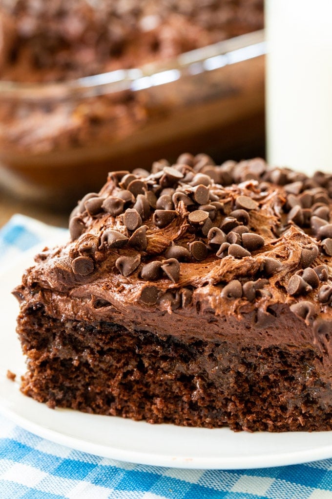 Chocolate poke cake spicy southern kitchen