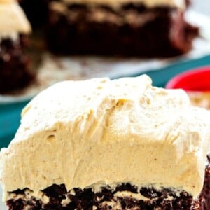 Chocolate Cake with Peanut Butter Icing