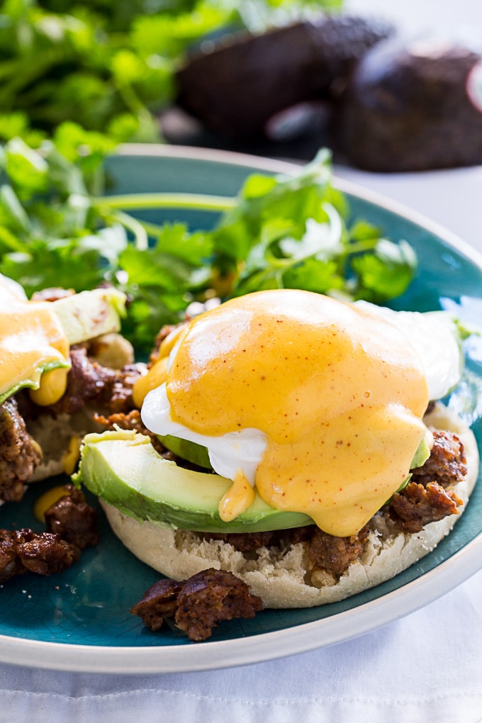 Mexican Eggs Benedict - Spicy Southern Kitchen