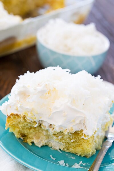 Coconut Cream Poke Cake - Spicy Southern Kitchen