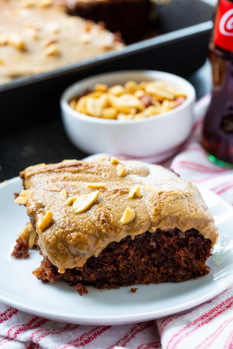Coca-Cola Cake with Broiled Peanut Frosting