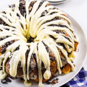 Whole Cookies and Cream Monkey Bread on a serving platter.