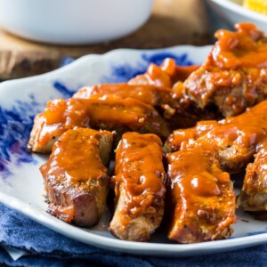 BBQ Country Ribs are baked until tender.