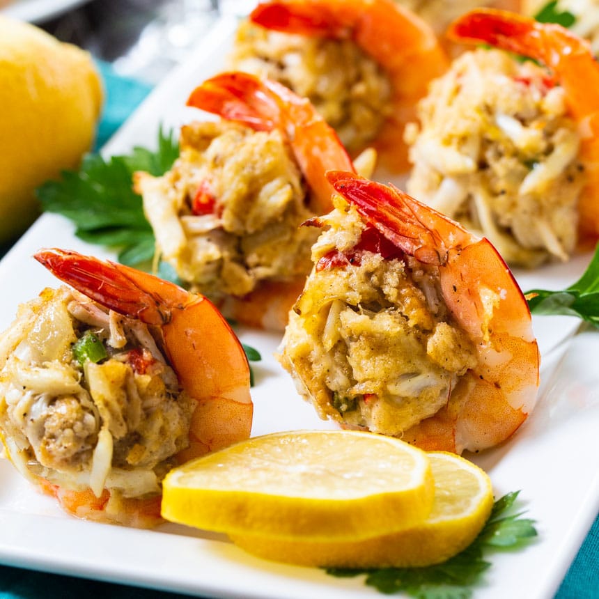 Crab Cake Stuffed Shrimp Spicy Southern Kitchen