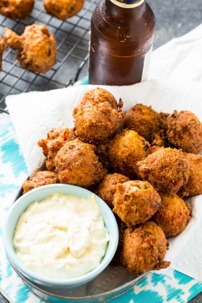 Crab Hush Puppies - Spicy Southern Kitchen