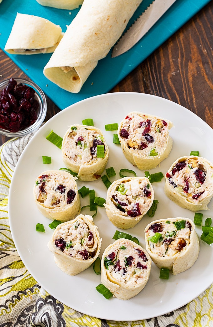 Chicken Cranberry Pinwheels Spicy Southern Kitchen