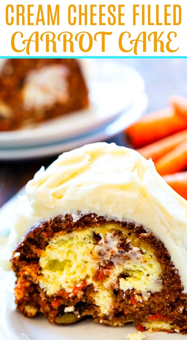 Cream Cheese Filled Carrot Cake