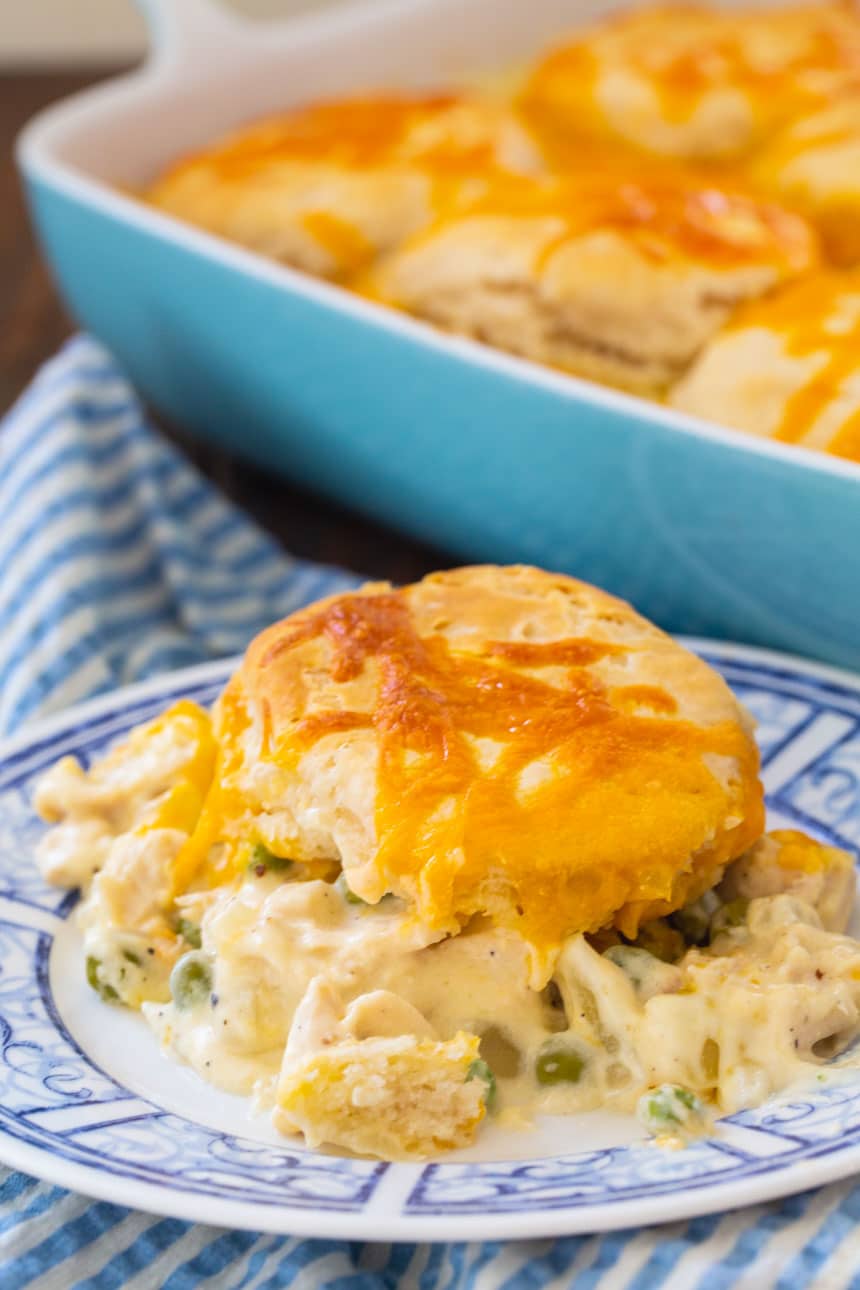 Easy Creamed Chicken and Biscuits