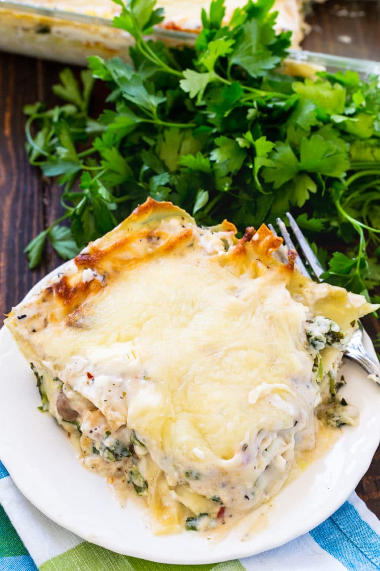 Creamy Chicken Lasagna - Spicy Southern Kitchen