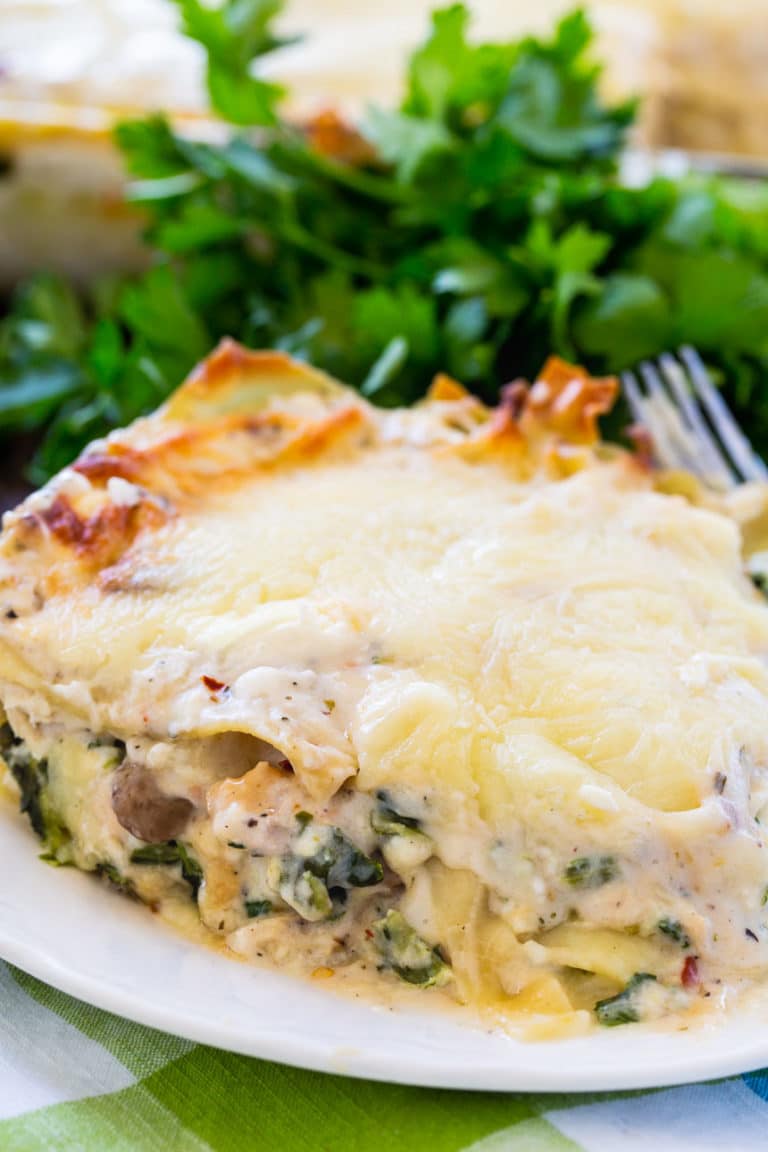 Creamy Chicken Lasagna - Spicy Southern Kitchen