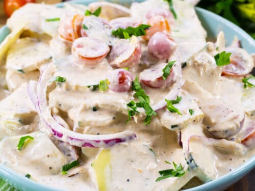 Creamy Italian Cucumber Salad