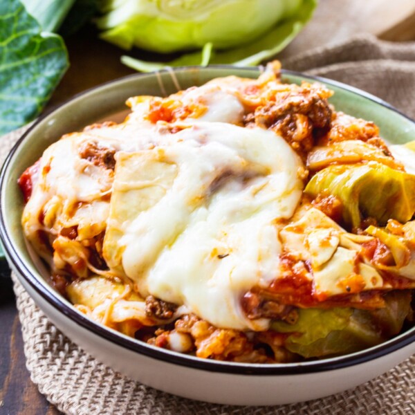 Crock Pot Cabbage Roll Casserole in a bowl.