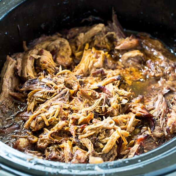 Teriyaki Pulled Pork in a 6-quart slow cooker