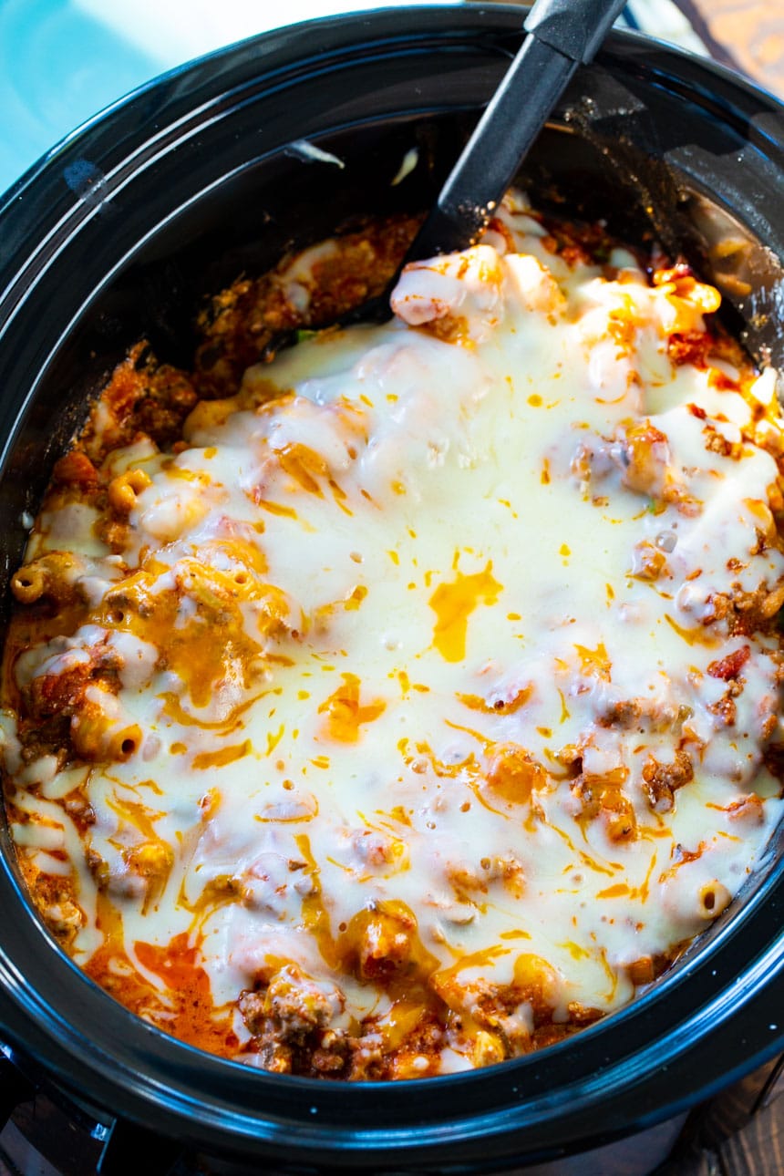 Ground Beef Casserole made in the slow cooker