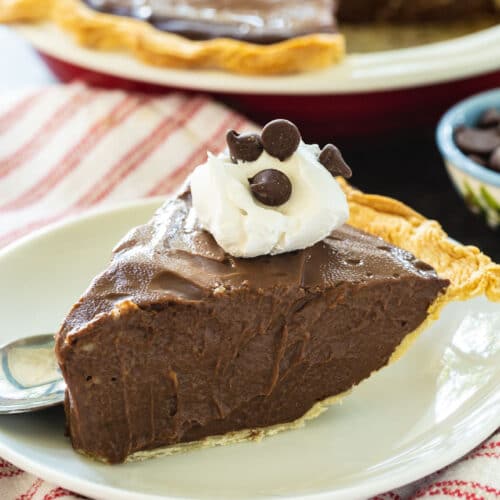 Dark Chocolate Pie - Spicy Southern Kitchen