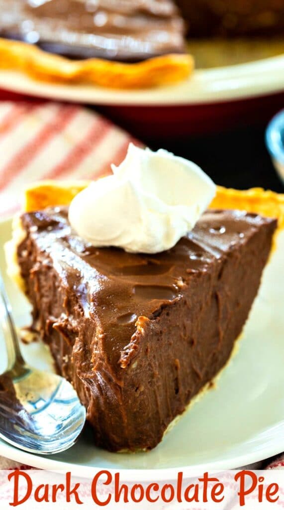 Dark Chocolate Pie - Spicy Southern Kitchen