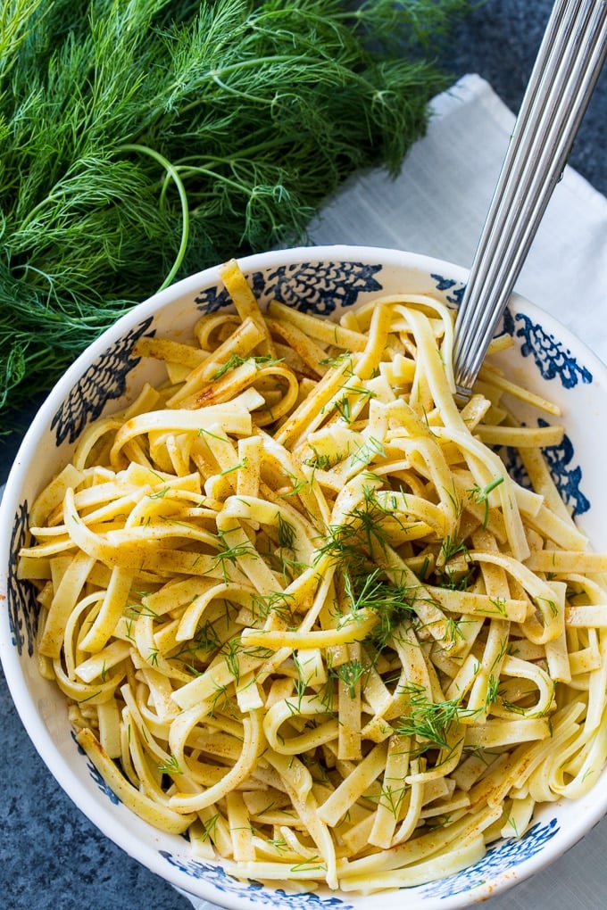 Dilled Egg Noodles