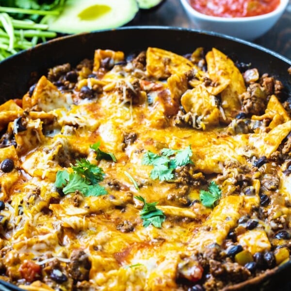 Burrito Skillet in a large skillet.