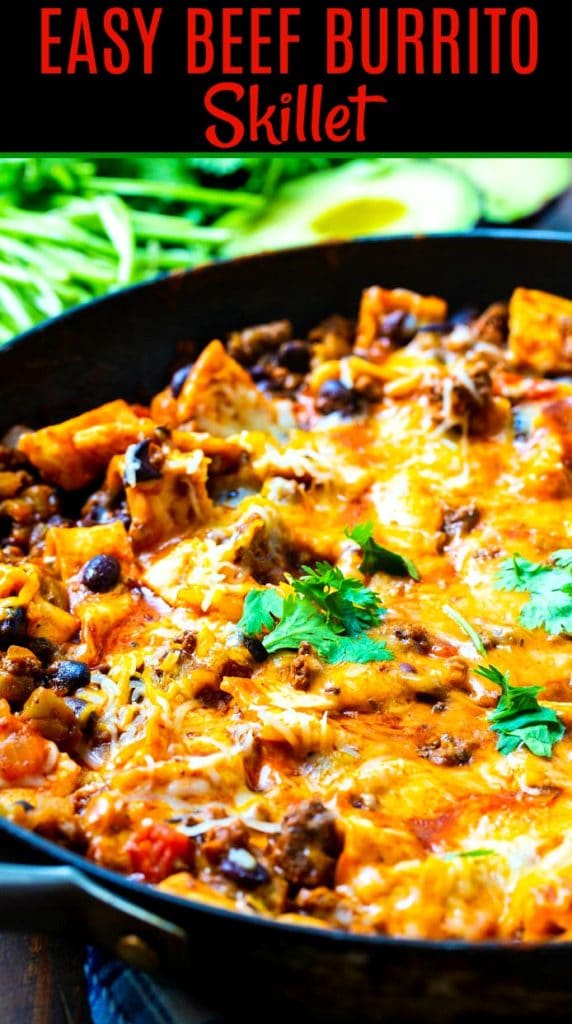 Easy Beef Burrito Skillet Spicy Southern Kitchen