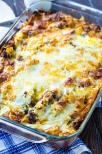 Sausage and Cheese English Muffin Casserole - Spicy Southern Kitchen