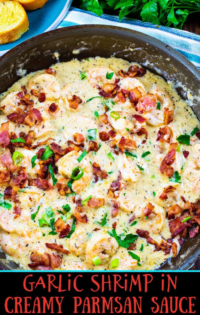 Garlic Shrimp in Creamy Parmesan Sauce - Spicy Southern Kitchen