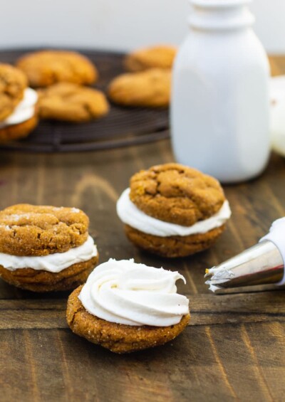 Chewy Gingerbread Sandwich Cookies - Spicy Southern Kitchen