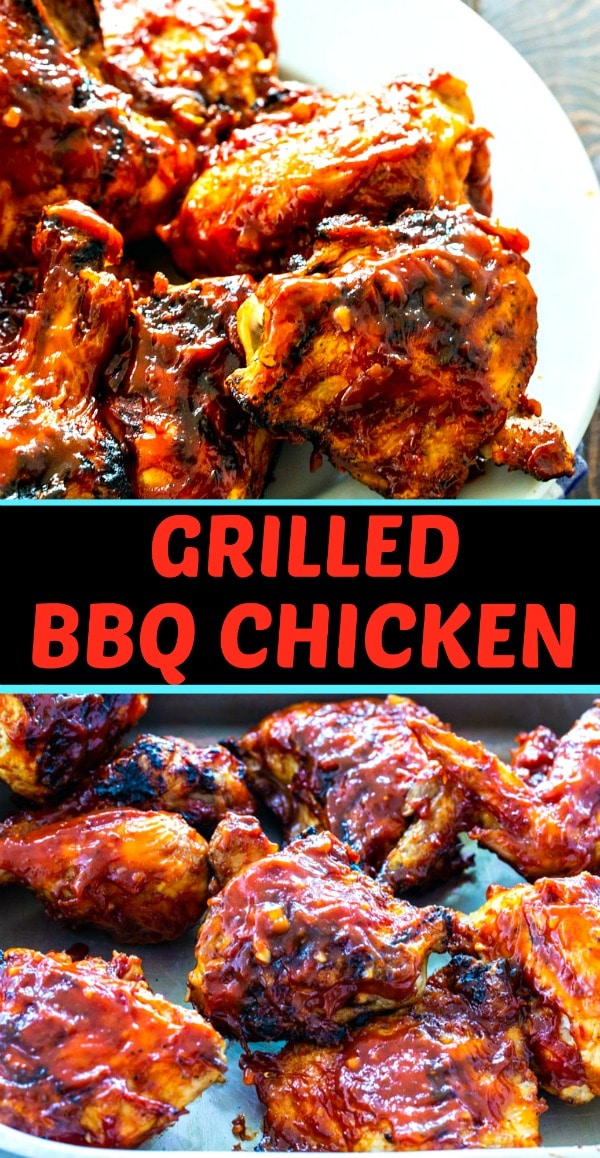 Grilled BBQ Chicken Collage