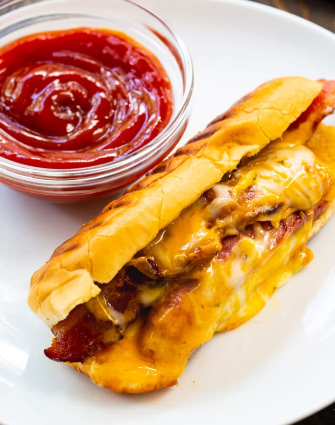 Grilled Cheese Hot Dogs - Spicy Southern Kitchen