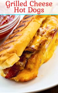 Grilled Cheese Hot Dogs - Spicy Southern Kitchen