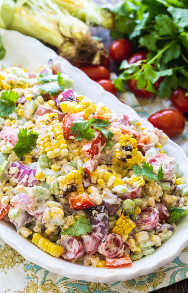 Grilled Corn and Butter Bean Salad - Spicy Southern Kitchen