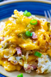 Ham and Cheese Hash Brown Casserole - Spicy Southern Kitchen