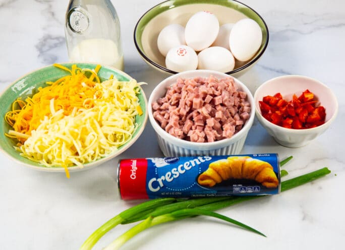 Ingredients needed for casserole.