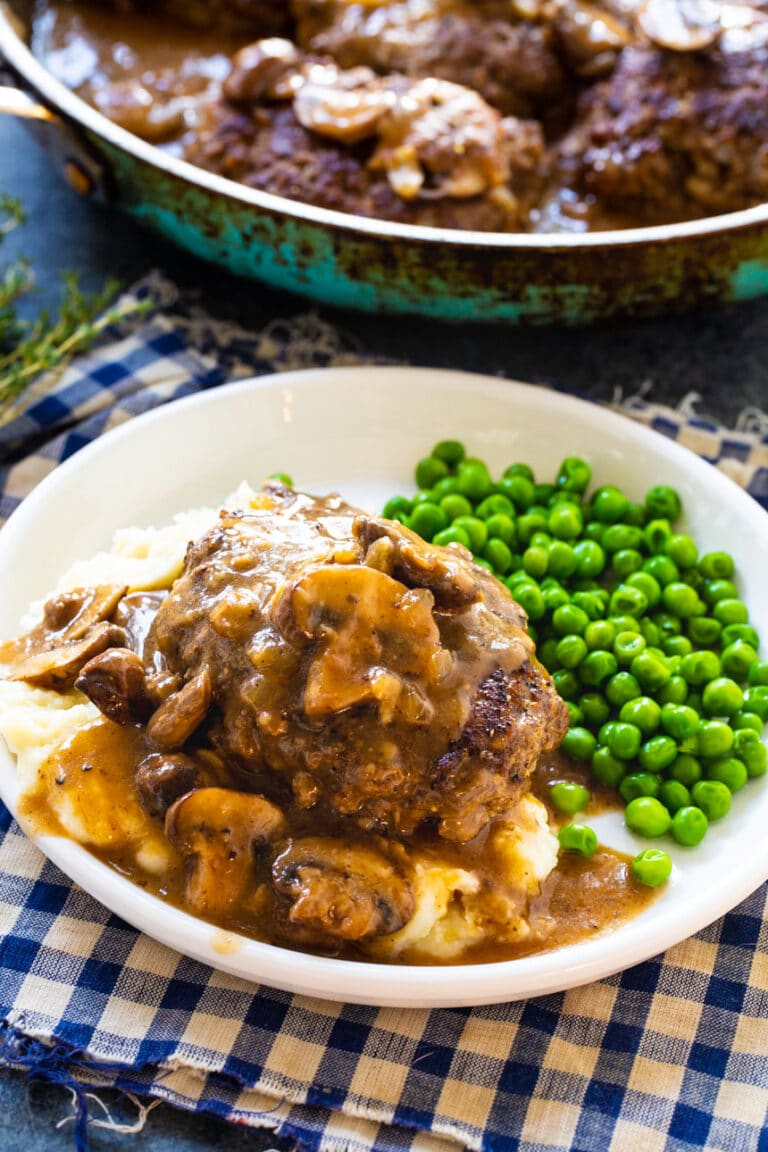 Hamburger Steaks with Mushroom Gravy Spicy Southern Kitchen