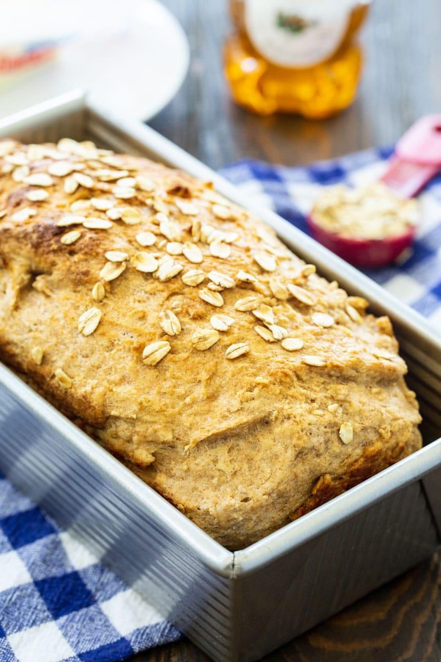Loaf of Honey Oat Wheat Bread