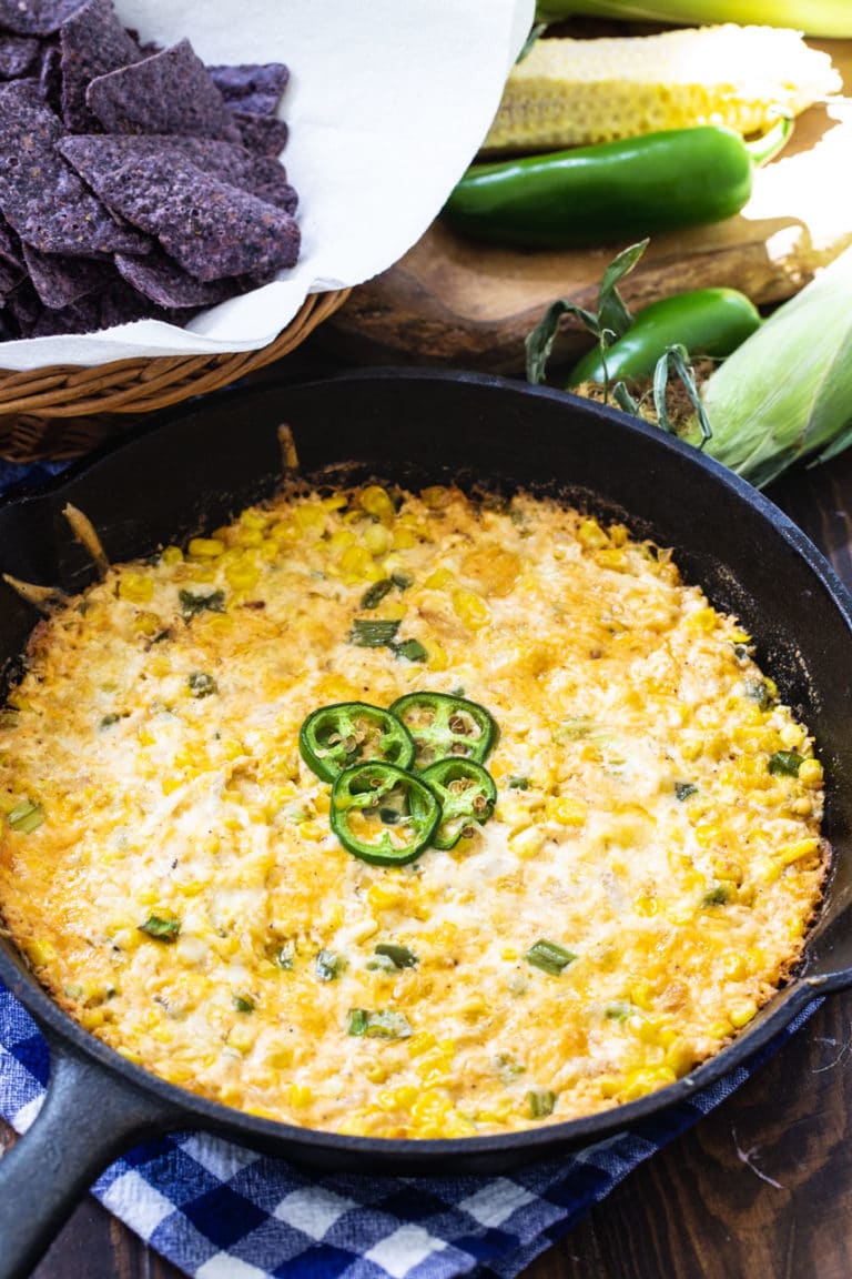 Hot Corn Dip with Jalapenos Spicy Southern Kitchen
